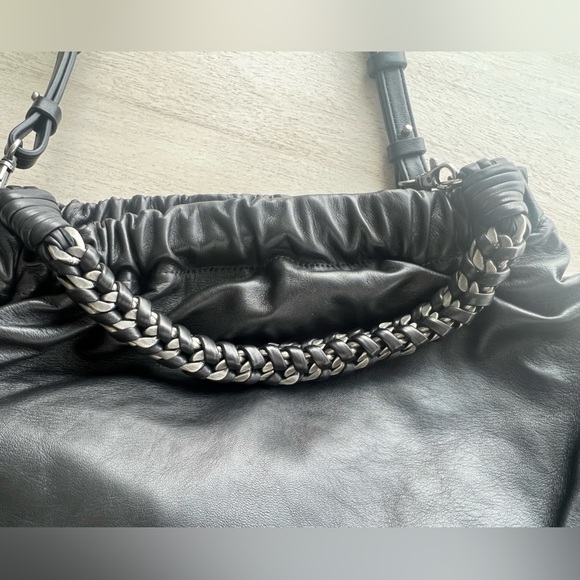 NWT Elie Tahari 100% Leather “Ruby” Hobo in Black - Picture 7 of 16